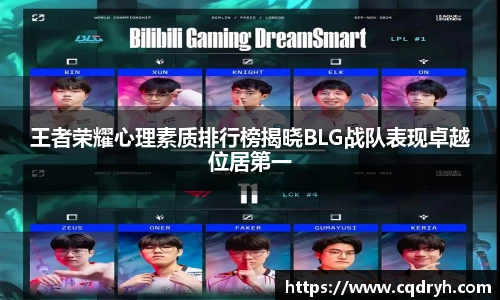 王者荣耀心理素质排行榜揭晓BLG战队表现卓越位居第一