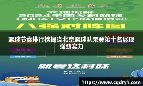 篮球节奏排行榜揭晓北京篮球队荣登第十名展现强劲实力